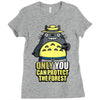 protect the forest (2) Ladies Fitted T-Shirt