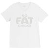 no fat chicks (2) V-Neck Tee