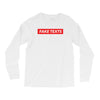 Fake Texts Hypebeast Long Sleeve Shirts