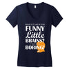 funny little brains Women's V-Neck T-Shirt