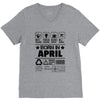 Born In April V-Neck Tee