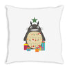 totoro christmas tree Throw Pillow