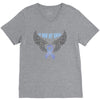 my hero is now my angel stomach cancer awareness V-Neck Tee