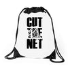 cut the net Drawstring Bags
