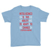 adapt or die encoded (white) Youth Tee