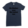 raised by mom Ladies Fitted T-Shirt