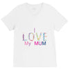 i love my mum colorful V-Neck Tee