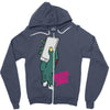 modern zombie Zipper Hoodie