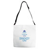 keep calm and grandaddy on! Adjustable Strap Totes
