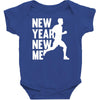 new year, new me running fitness Baby Bodysuit