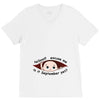 September Peeking Out Baby Boy V-Neck Tee