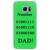 number one dad funny t shirt binary nerd geek tee s 3xl Samsung Galaxy S7 Edge