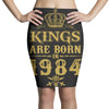 kings are born in 1984 Pencil Skirts
