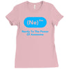 nerdy to the power of awesome Ladies Fitted T-Shirt