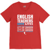 english teacher save lives V-Neck Tee