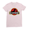 No Internet Ladies Fitted T-Shirt