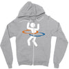 portal hula hooping with portals Zipper Hoodie