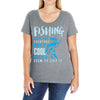 fishing isn't for everyone Ladies Curvy T-Shirt