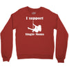 i support single moms Crewneck Sweatshirt
