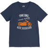 riding with husband V-Neck Tee