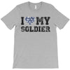 i love my soldier navy camouflage T-Shirt