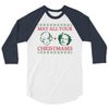 golden christmas 3/4 Sleeve Shirt
