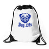 pug life Drawstring Bags