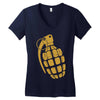 granate grenade waffe weapon krieg war pc game classic usa army Women's V-Neck T-Shirt