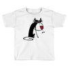 cat and wine Toddler T-shirt