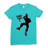 fortnite take the L black logo Ladies Fitted T-Shirt