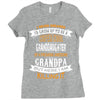 Super Cool Granddaughter Of A Freaking Awesome Grandpa Ladies Fitted T-Shirt