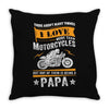 Motorcycles Papa Throw Pillow