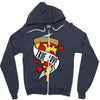 true love pizza 2 Zipper Hoodie