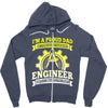 proud engineer dad Zipper Hoodie