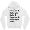 frenchies united Zipper Hoodie