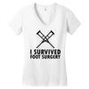 I Survived Foot Surgery Women's V-Neck T-Shirt