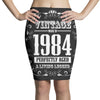 vintage made in 1984 perfectly aged a living legend Pencil Skirts
