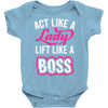 lady lift like a boss Baby Onesie