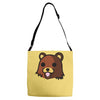 bear meme Adjustable Strap Totes