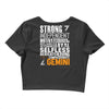 Strong Independent Motivated Gemini Crop Top