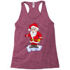 father christmas ringing xmas bells santa Racerback Tank