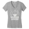 vegetarian Women's V-Neck T-Shirt