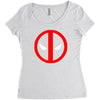 deadpool logo avengers marvel comics gift Women's Triblend Scoop T-shirt