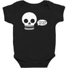 i live inside your face skull Baby Bodysuit