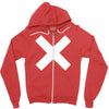 cross logo Zipper Hoodie