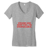 unless god sent you i'm unavailable Women's V-Neck T-Shirt
