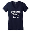 resting witch face Women's V-Neck T-Shirt
