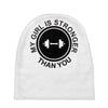 my girl is stronger than you (2) Baby Beanies