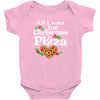 all i want for christmas is pizza Baby Bodysuit