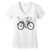 Albert Hofmann LSD Funny Retro Bicycle Day Women's V-Neck T-Shirt
